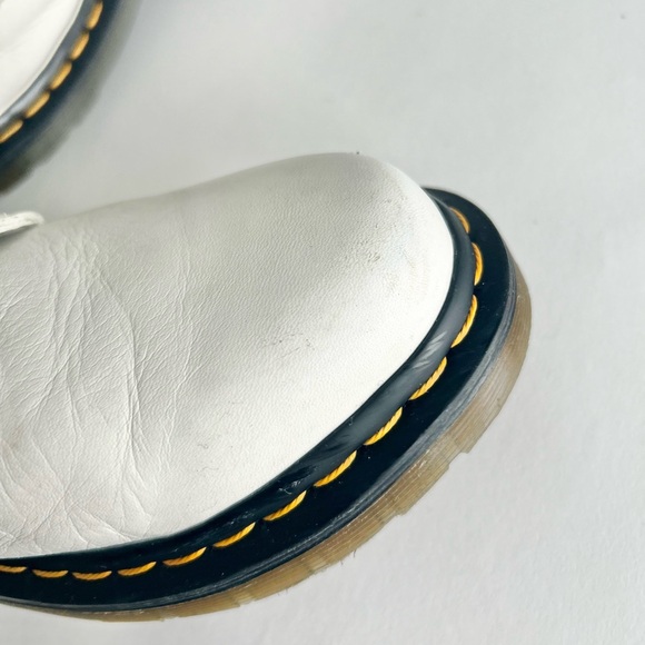 Dr. Martens 1460 Pascal White Genuine Leather Combat Boots size 9 - Picture 9 of 15